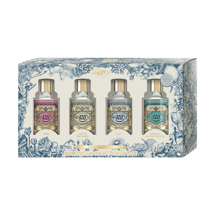 4711 Floral Collection Mini Set – Rose, Lily of The Valley, Daisy & Original – 4 x 8ml